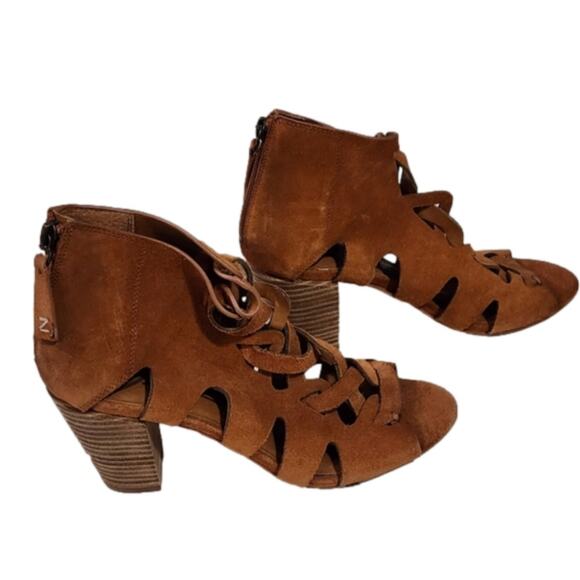 Zodiac Womens Camila Chestnut Cut-Out Heel Gladiator‎ Sandal Size 9 - Picture 4 of 11